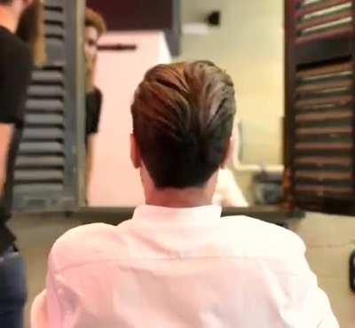 Homeless man cannot believe how good his transformation looks after a makeover.