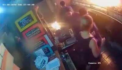 Fire on the grill goes wild