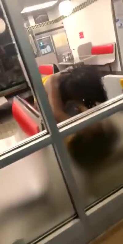 Waffle house fight caw caw.