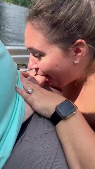 I sucked his cock while there were people swiming around us!