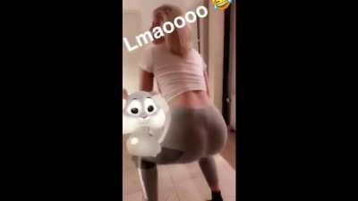 Vera Dijkmans insta story ass shake comp
