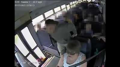 Not paying attention to your students getting off the bus.