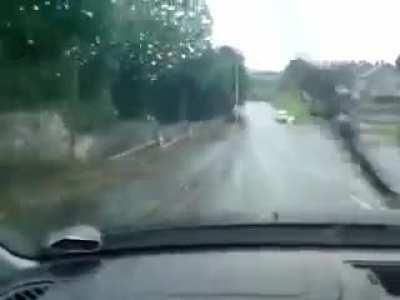 Guy drenched kids at a bus stop for no reason