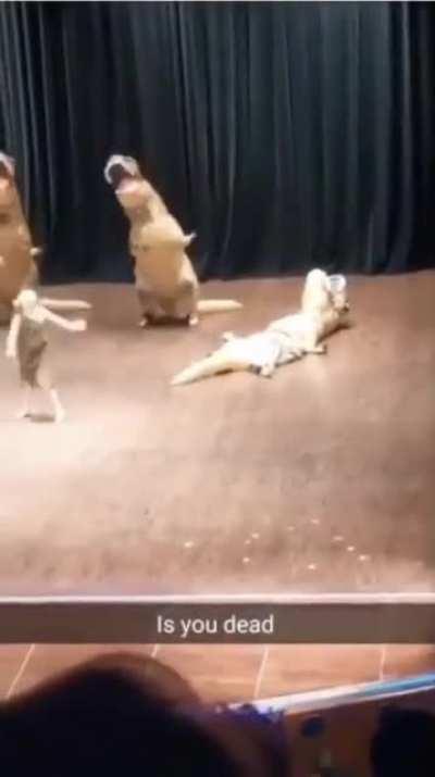 She passed out but people thought she was just faking it