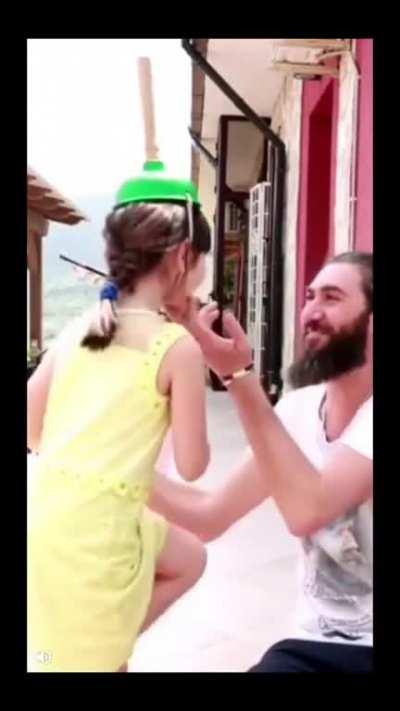Girl with Fantastic Magical Hat