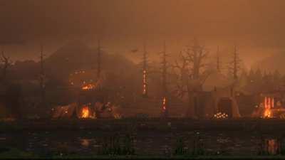 Looted village ⚔️🔥