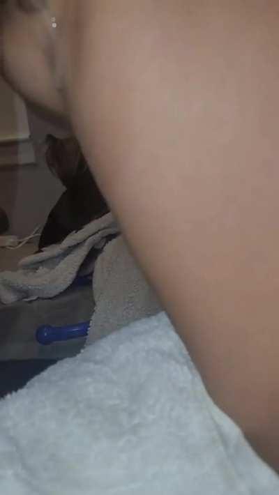 His hot cum filled my pussy so badly