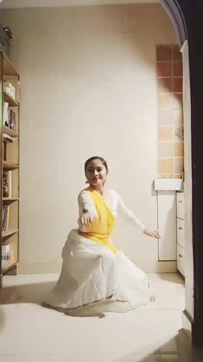 Kathak Dance in my room.