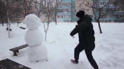 How to beat snow man