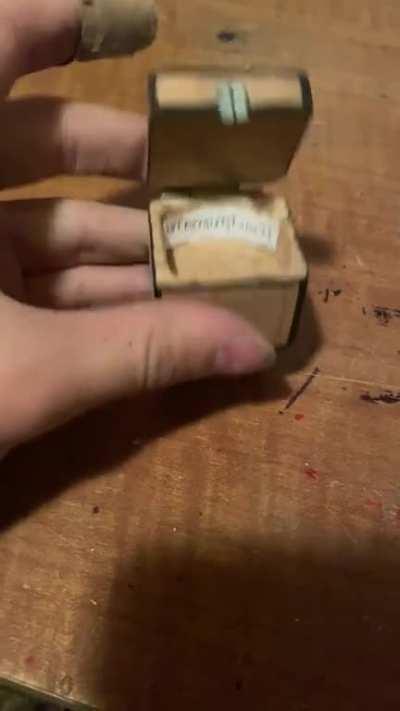 Made a mini chest that opens