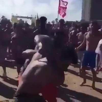 big boy goes ham on beach