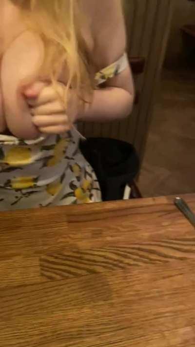 I always flash my 19yo milkers in public (OC)👻:lamia0753