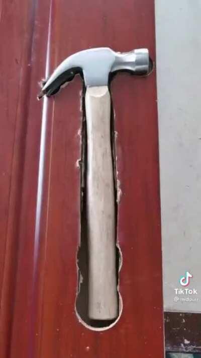 Found a new use for my hammer.