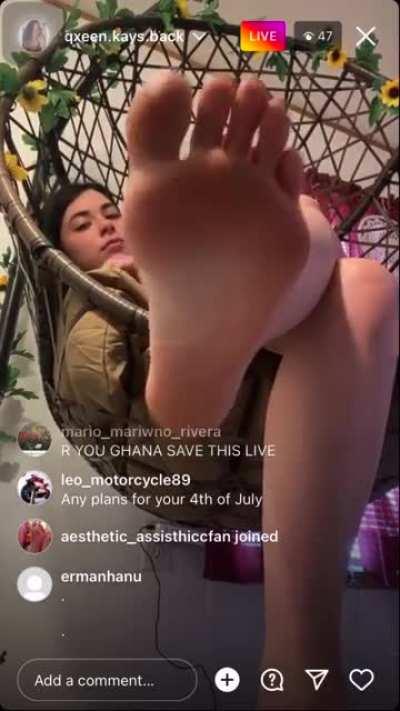 @qxeen.kays.back / @angel.ic_k was live from Wednesday!!