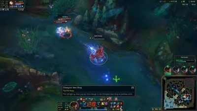 Malphite gets chased by three Luxes.