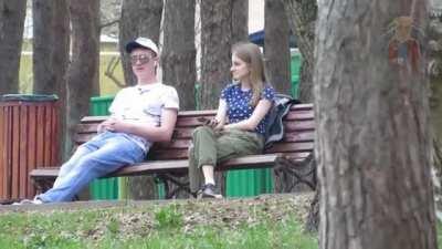 I feel the embarrassment seething out of her