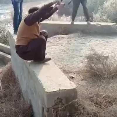 The hip replacement firing stance