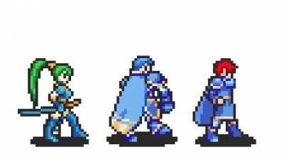 Decided to animate these lords from FE7 doing the funny walk