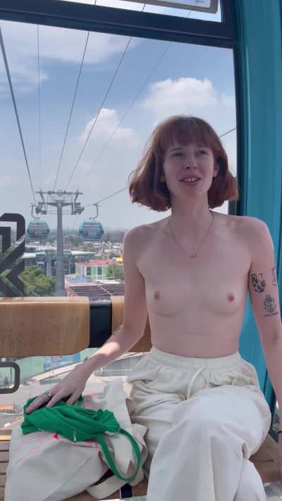 I'm sure my underwear will fall off before this cable car does