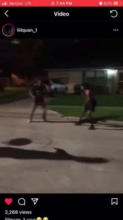 He watches too much Cobra Kai