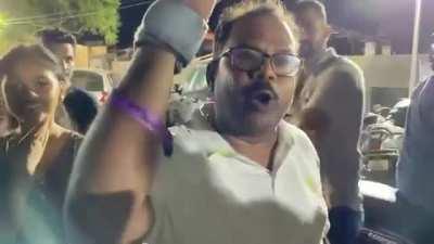 ARR should only take responsibility for this stupid arrangement. These people in the video at least realized the impending danger and left but wasting thousands of rupees of their hard earned money