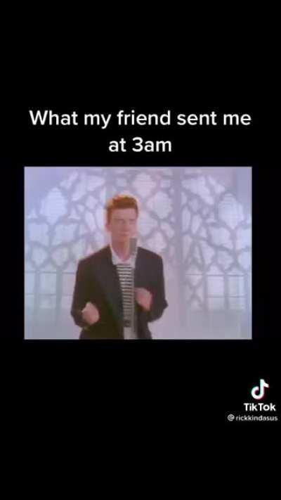 Rick Asley playing the wrong game!