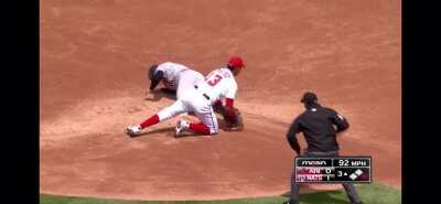 After 29 consecutive successful SB attempts to start his career, Tim Locastro is finally caught stealing