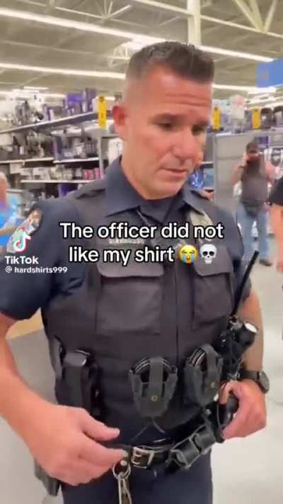 Cop gave a swag