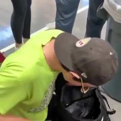 Since his mother died a few years ago, his family had been struggling. His classmates noticed he had been wearing the same clothes and shoes, so they surprised him on his birthday with new shoes and clothing.