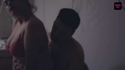 You catch her watching you undress through the bathroom mirror. She doesn’t look away.