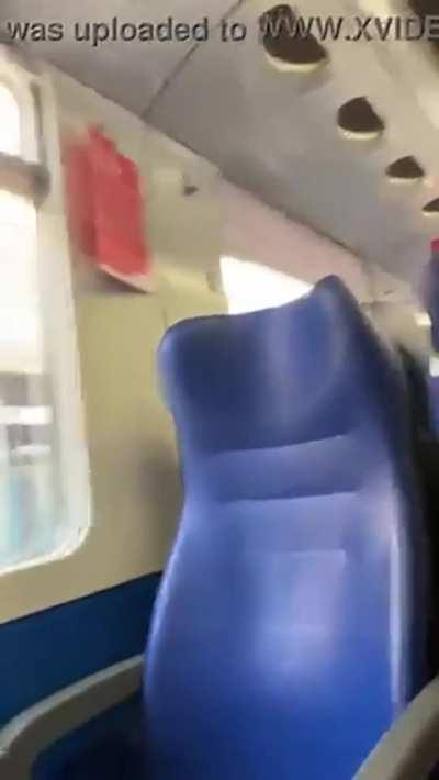 On a train