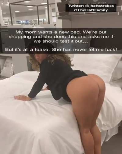 My mom loves teasing me in public…