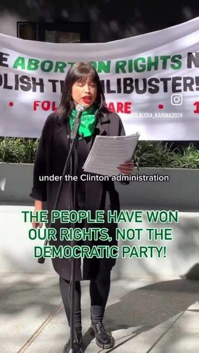 Today the Democratic Party continues its legacy of using abortion rights as a bargaining chip for votes as an unelected Supreme Court creates a public health crisis for millions. It’s on us to fight and win our rights and not allow Democrats to claim the 