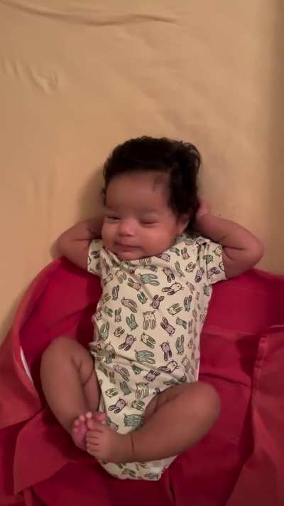 Baby fever.....ever stretched like this as an adult & got a Charlie horse