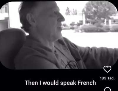 Werner Herzog on speaking French 1990s
