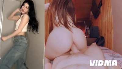 Chaeryeong loves anal after flaunting her ass to MIDZY