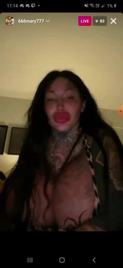 Didnt care what she was saying lol