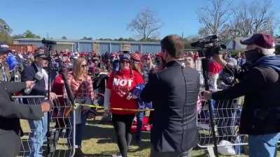 Brainwashed MAGA minions scream at Fox News reporters, calling them traitors, because Fox News admitted that Trump lost the election