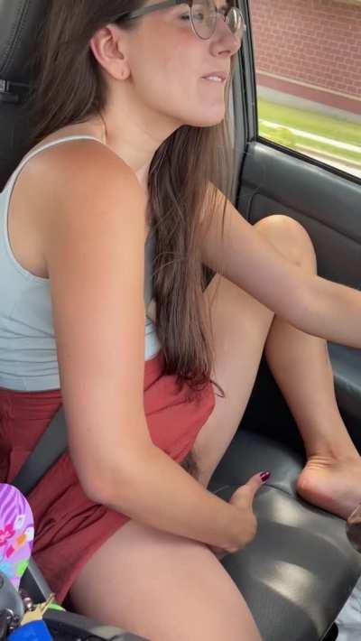 Sometimes you gotta squirt and drive (squirt is at the end) 