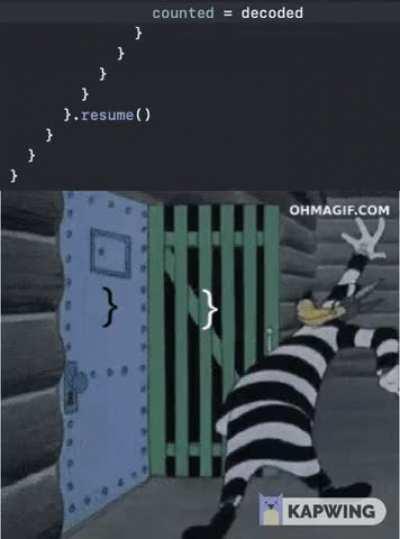 And then you miss one because the code was indented wrong