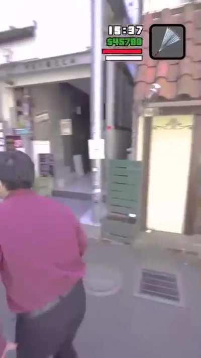 These guys run around Tokyo as if they are in a video game.