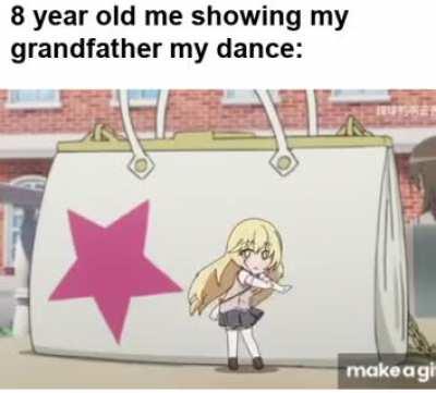 Look grandpa I got some cool moves over here