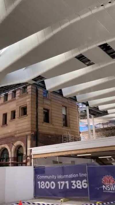 The new look central station in progress