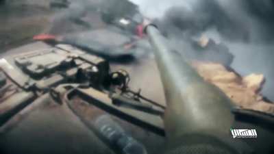 A rebel tank engaging SAA forces in western Aleppo 