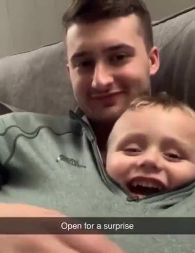 Such a pumped up kid!