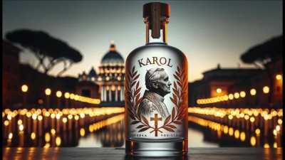 The history of Poland told with vodka brand mockups :)