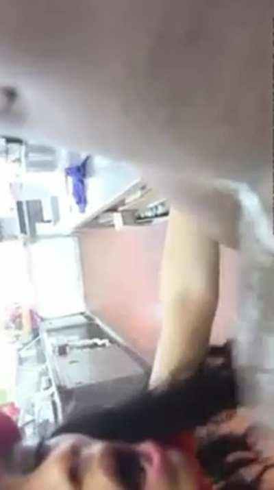 ⏳Throw Back Thursday⌛️ - The 🫦Throat Goat 🐐 Jayla Foxx making a mess in Popeyes 🍗💦