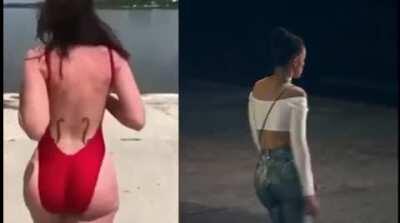 Walking [Julia Fox, That one Richardson video side-by-side with Uncut Gems walking scenes]