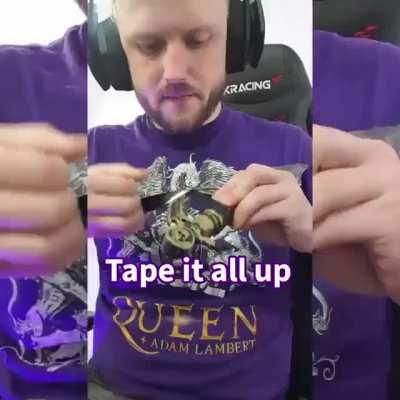 I made a knife controller for stabbin' my pals in Among Us