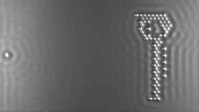 This video is completely made with moving individual Atoms